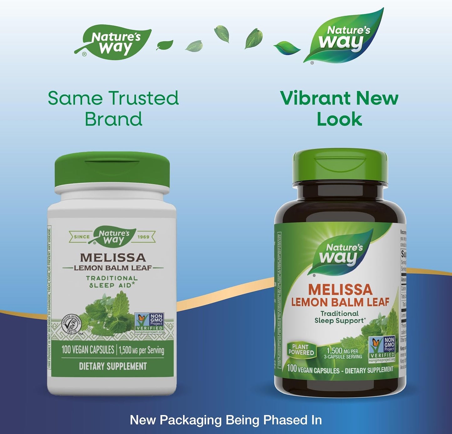 Melissa Lemon Balm Leaf Capsules for Sleep Support - 1,500mg per Serving - Non-GMO, Vegan - 100 Capsules - Espot.com.au