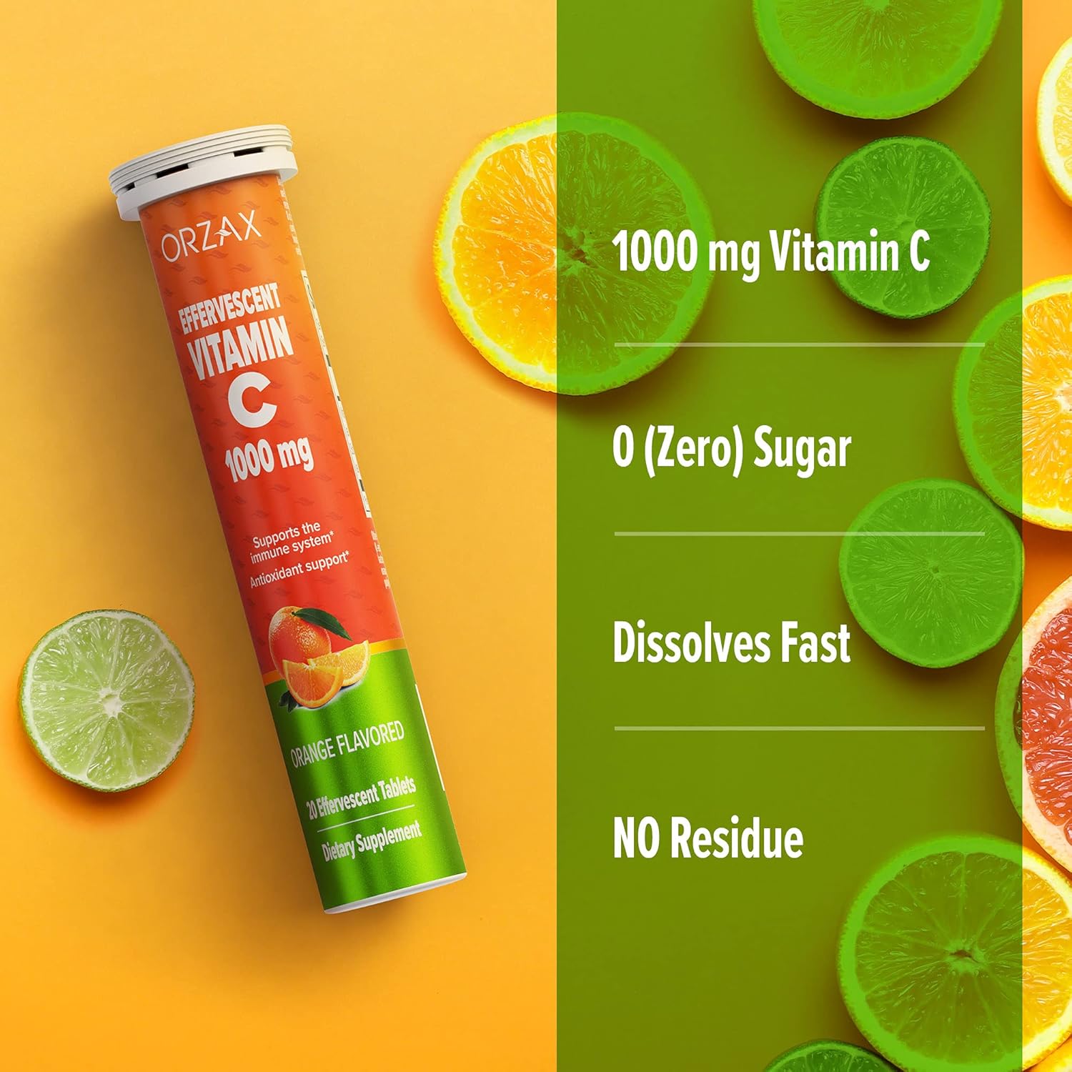 orzax-1000mg-vitamin-c-effervescent-tablets---sugar-gluten-gmo-free---immune-antioxidant-support---orange-flavored---20-tablets-3