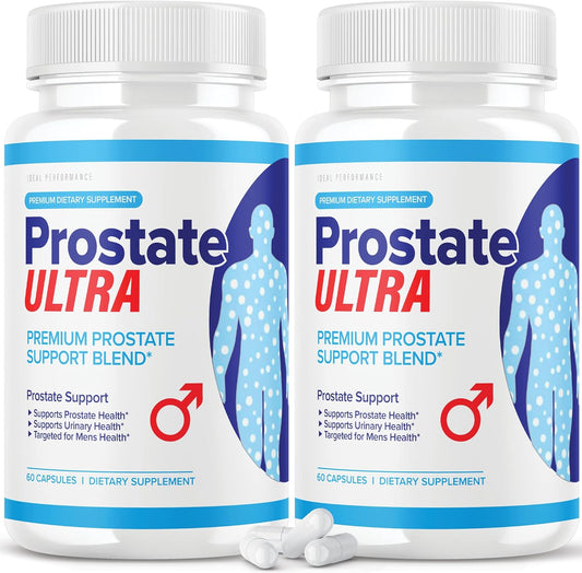 2 Pack Prostate Ultra Supplements for Men - Ideal Performance Prostate Health Formula with 120 Capsules - Espot.com.au