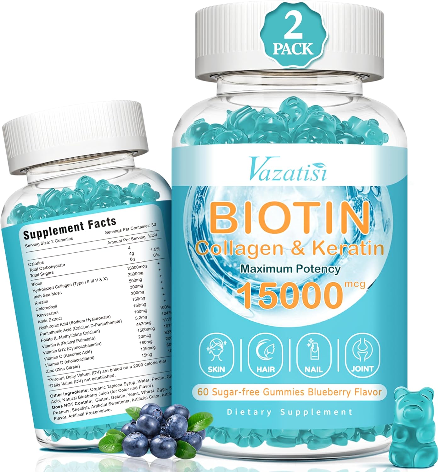 15000-mcg-biotin-collagen-gummies-with-vitamin-c-zinc-for-hair-skin-nails---blueberry-flavor-2-pack-120-ct---women-men-muscle-joint-immunity-1