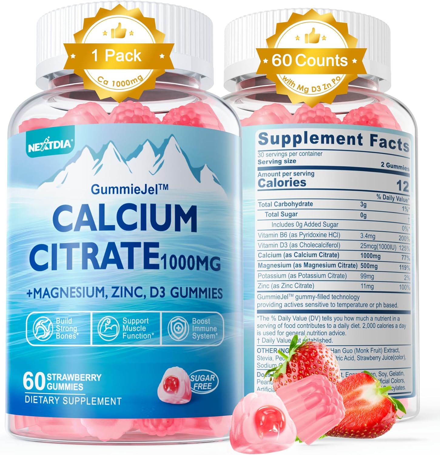 calcium-citrate-gummies-with-vitamin-d3-magnesium-potassium-zinc-b6---bone-strength-muscle-immune-support---sugar-free-vegan-chews-for-women-and-men---60-count-1