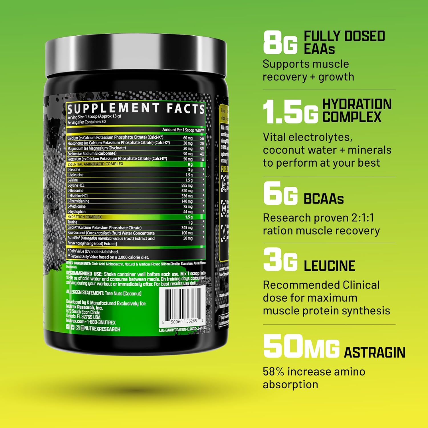 nutrex-research-eaa-hydration-powder---muscle-recovery-strength---8g-essential-amino-acids-electrolytes---lemon-lime-flavor---30-servings-2