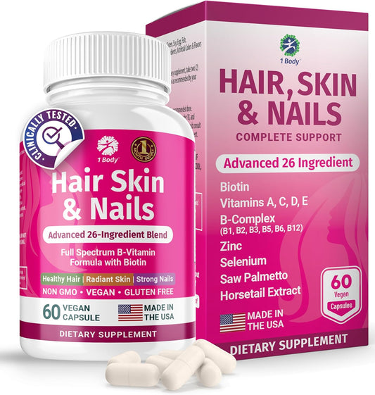 hair-skin-nails-biotin-vitamins---26-vitamins-minerals-herb-extracts---hair-nail-growth-skin-glow-supplement---men-women---60-vegan-capsules-1