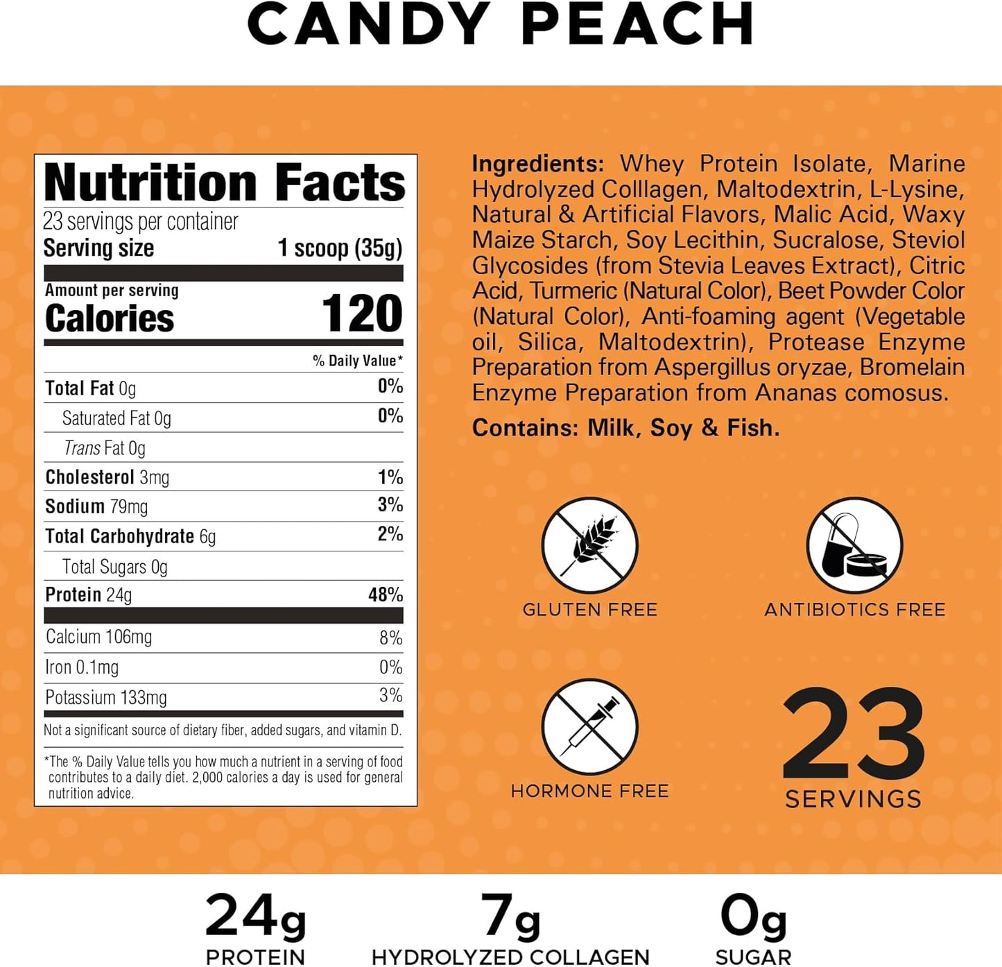 clear-whey-protein-powder---candy-peach-flavor-24g-protein-per-scoop-collagen-infused-zero-sugar-817g-23-servings---revolution-nutrition-isolate-splash-3