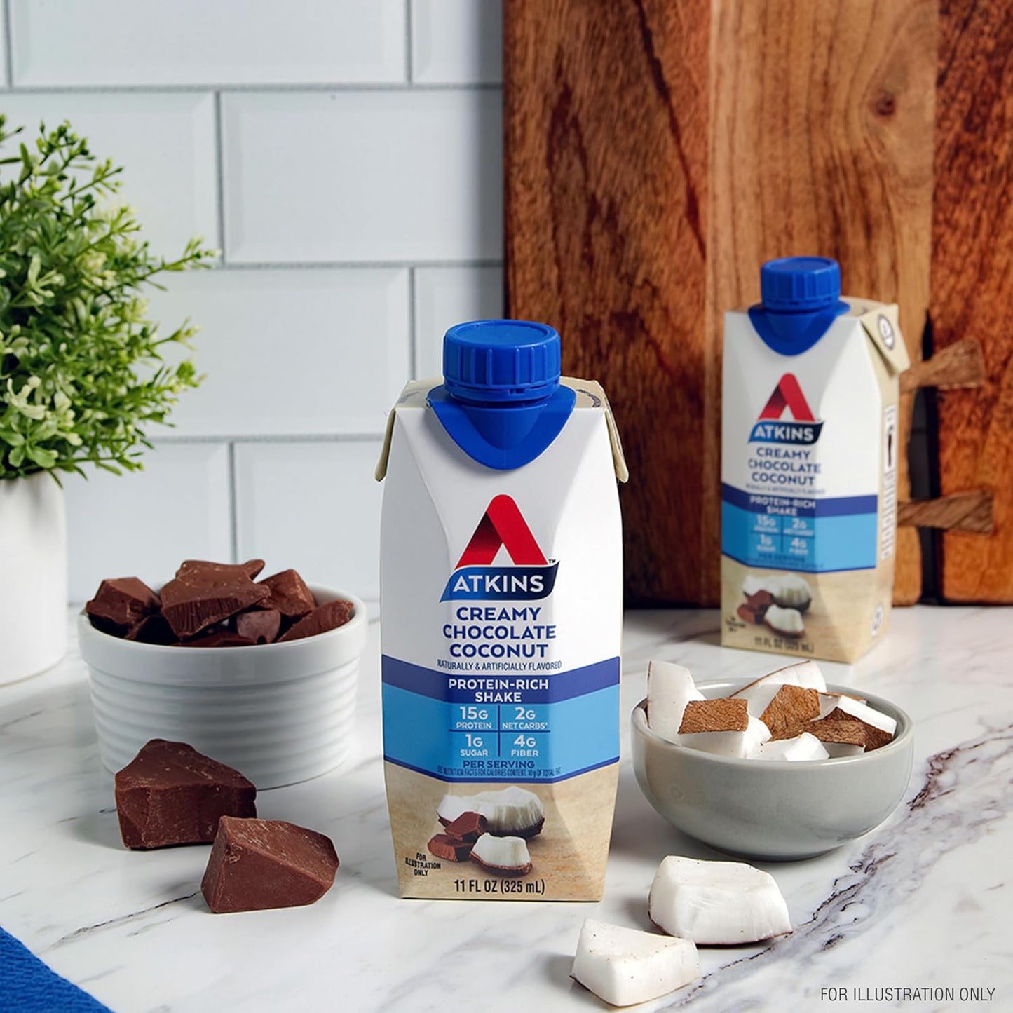 atkins-creamy-chocolate-coconut-protein-shake---15g-protein-2g-net-carbs-1g-sugar---keto-friendly---12-pack-4