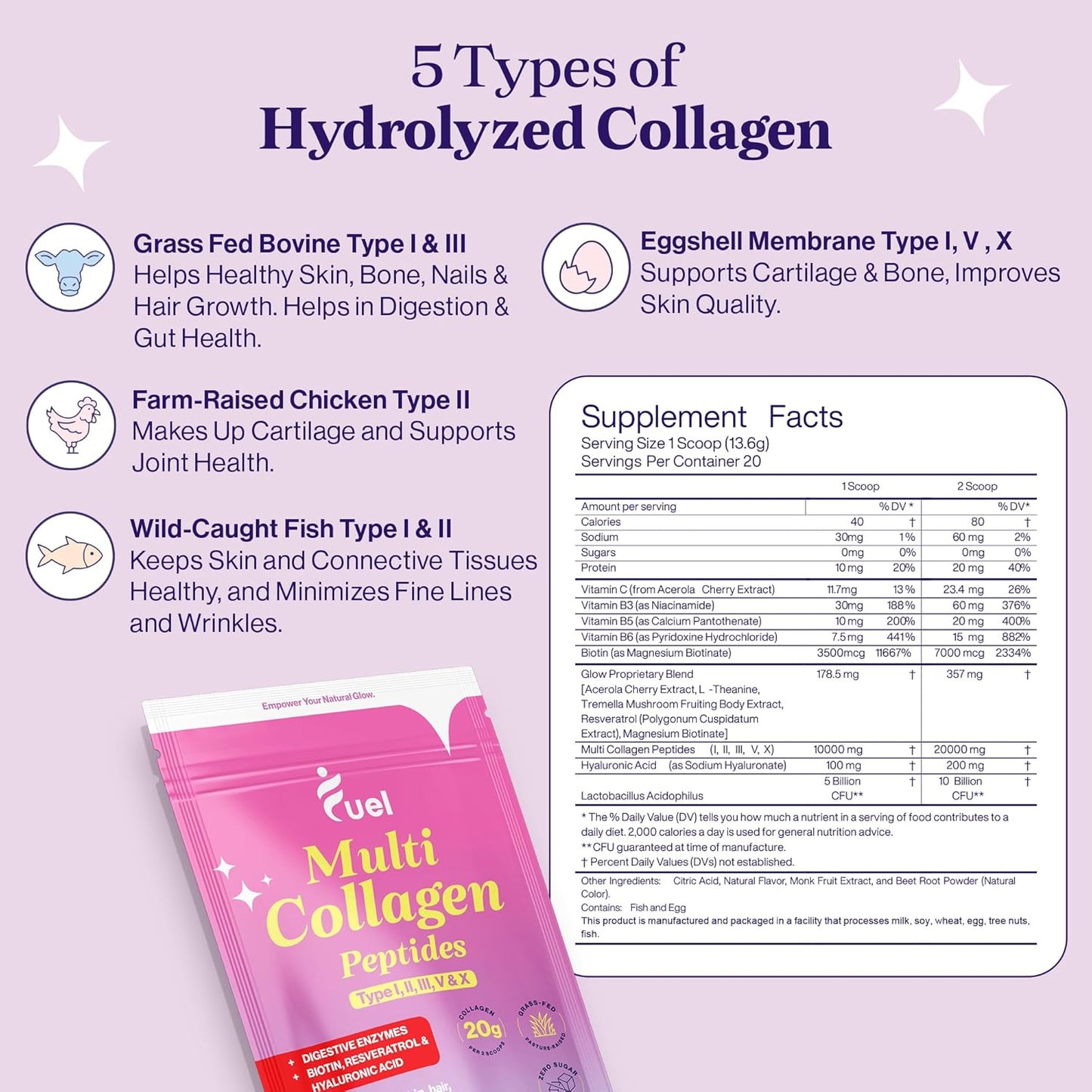 mixed-berry-french-vanilla-collagen-drink-powder-for-women---with-hyaluronic-acid-vitamin-c-tremella-biotin---supports-skin-hair-nail-health---fuel-collagen-peptides-8