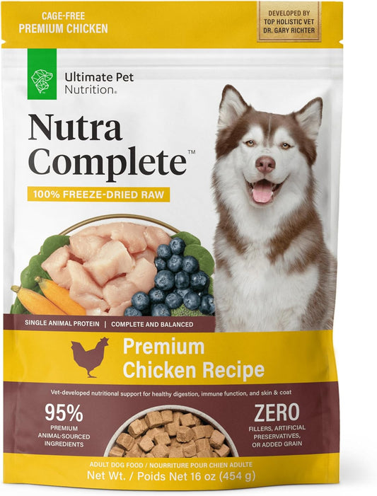 nutra-complete-raw-freeze-dried-dog-food-with-antioxidants-prebiotics-amino-acids---1-pound-chicken---ultimate-pet-nutrition-1