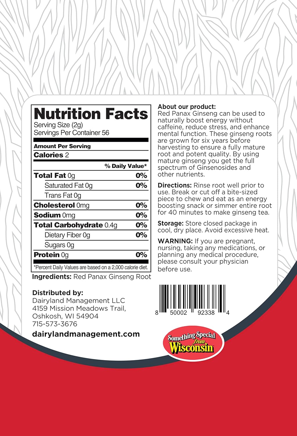 8-oz-pack-of-authentic-korean-red-panax-ginseng-root-by-dairyland-management-llc---non-gmo-gluten-free---ideal-for-soup-tea-congee---premium-ginseng-root-2