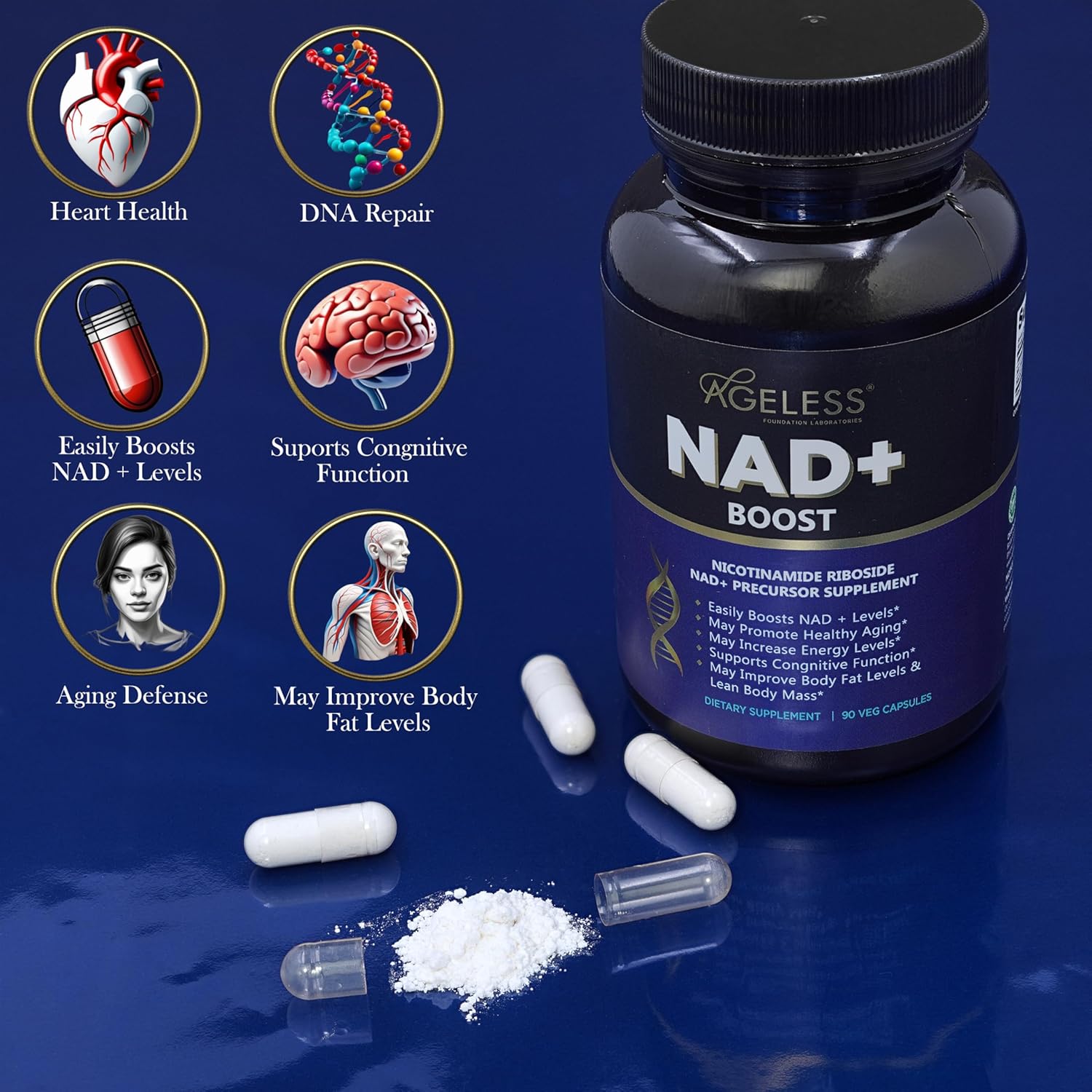 ageless-foundation-laboratories-nad-supplement---promotes-healthy-aging-cognitive-function---boosts-endurance-energy---90-capsules-4