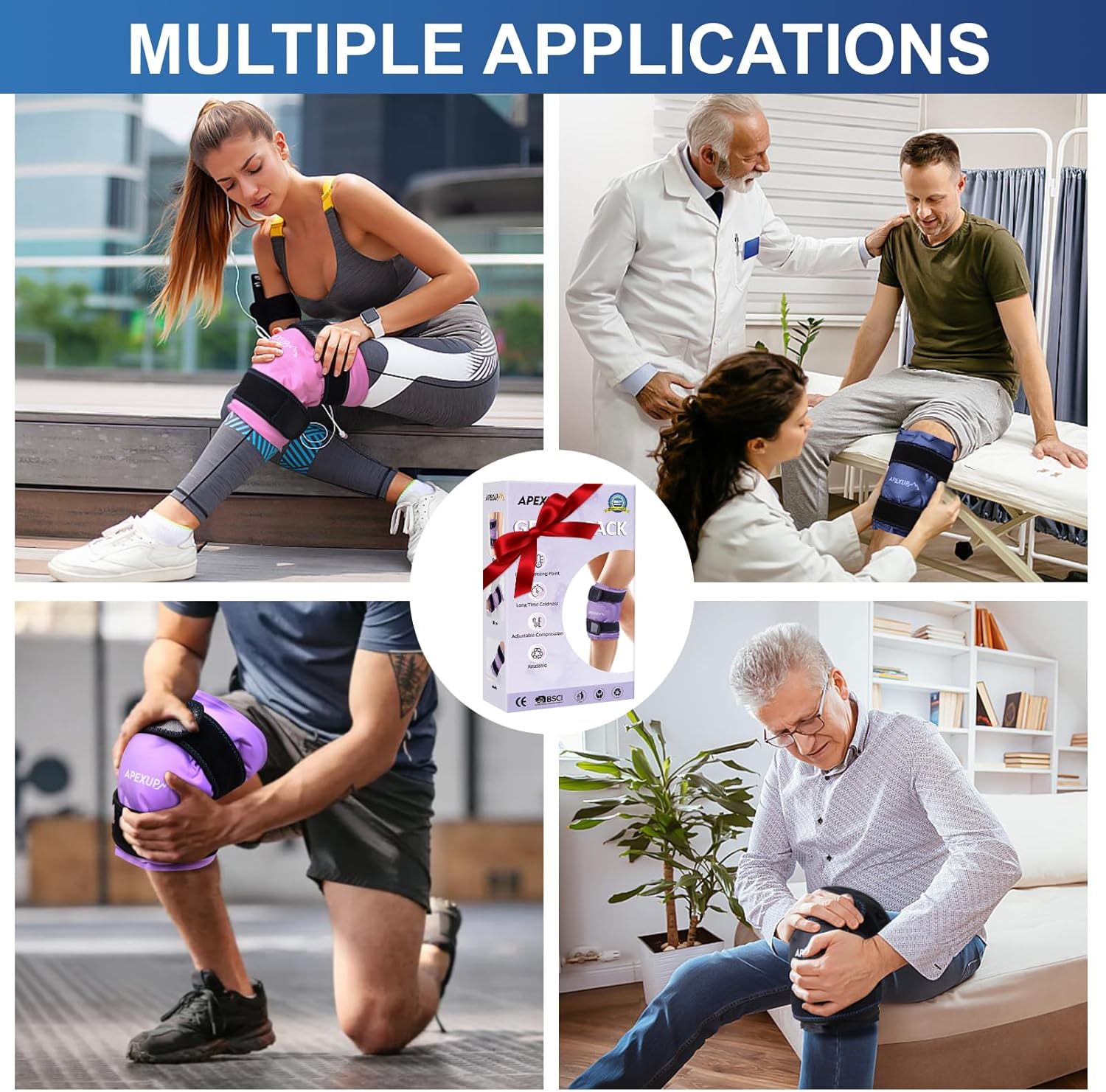 apexup-xxl-reusable-ice-pack-wrap-for-knee-pain-relief---flexible-gel-cold-pack-for-injuries---pain-relief-for-knee-back-shoulder-elbow-ankle-and-leg---black-1-pack-8