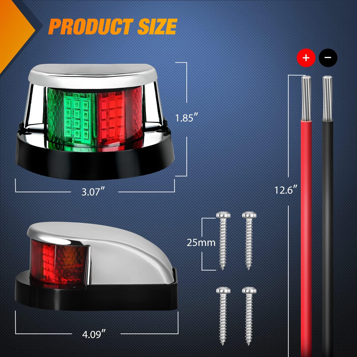waterproof-led-marine-boat-navigation-lights---24-red-green-leds-12v-bow-light-for-yacht-pontoon-speedboat-sailboats-fishing-boats-2