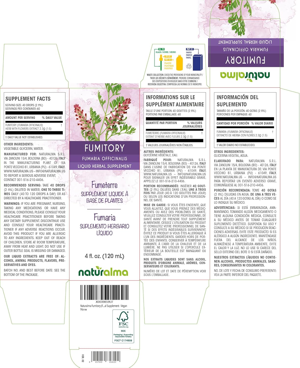 fumitory-herb-alcohol-free-tincture---4-fl-oz-liquid-extract---vegan-herbal-supplement-with-flowers---naturalma-2