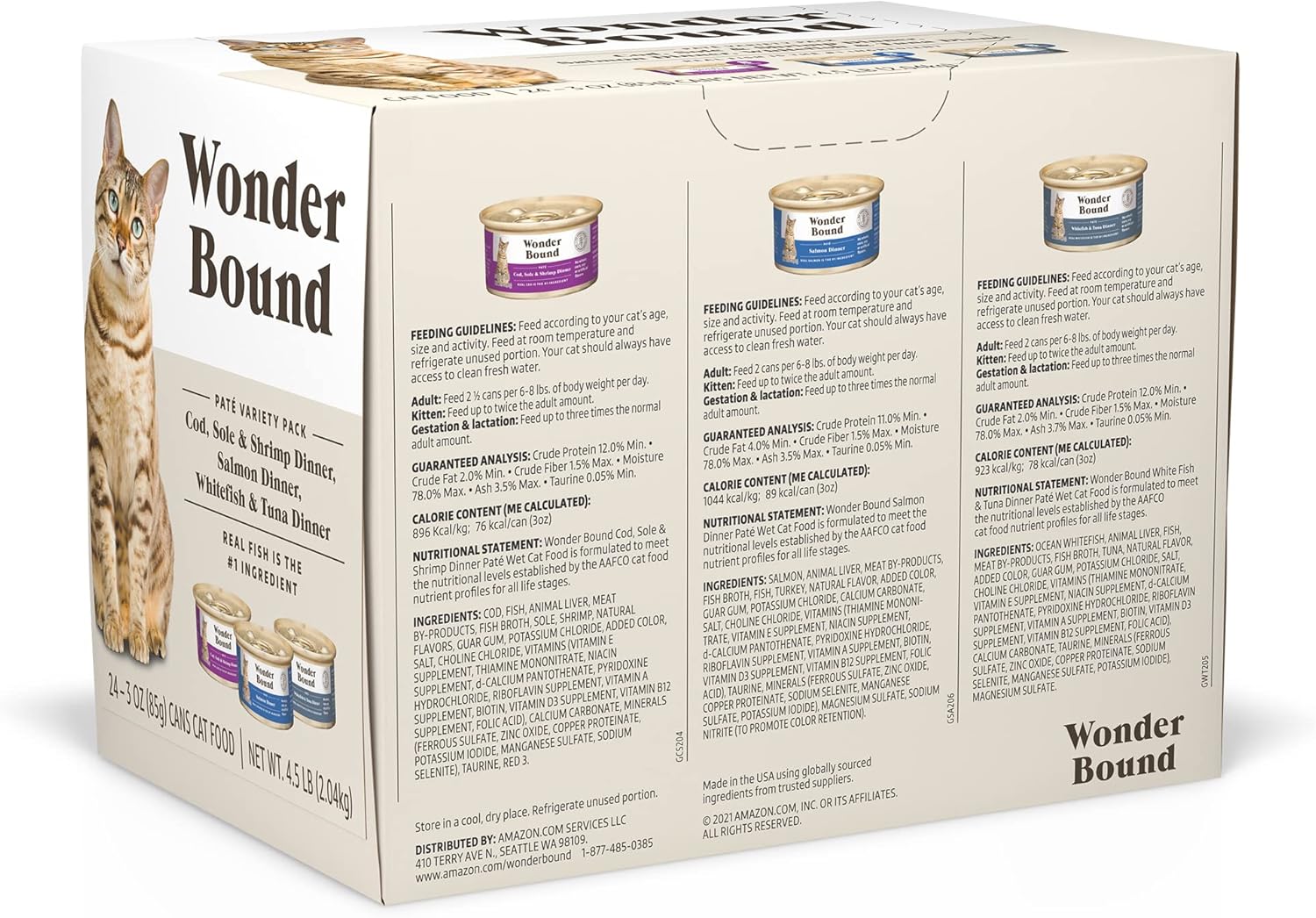 wonder-bound-wet-cat-food-variety-pack-pate---grain-free-3-oz-cans-pack-of-24---cod-sole-shrimp-salmon-white-fish-tuna-2