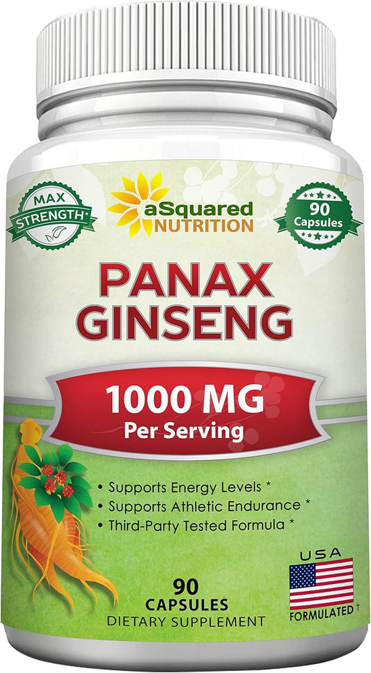 natural-korean-panax-ginseng-1000mg-max-strength-capsules---90-count-complex-root-extract-red-white-with-high-ginsenosides-for-energy---asian-supplement-tablets-1