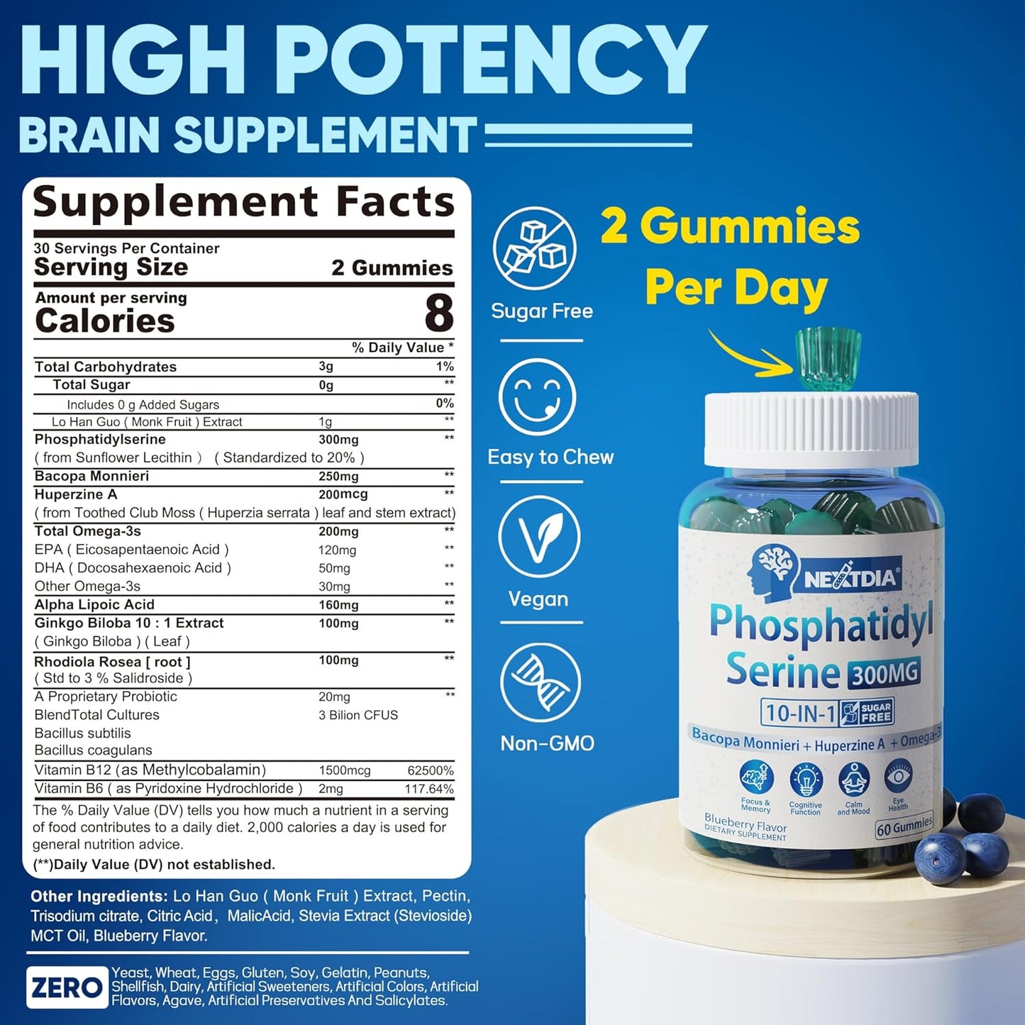 phosphatidylserine-gummies-for-adults---300mg-brain-supplement-with-bacopa-monnieri-omega-3-huperzine-a-b6-b12---memory-concentration-support---sugar-free-non-gmo---2-pack-2
