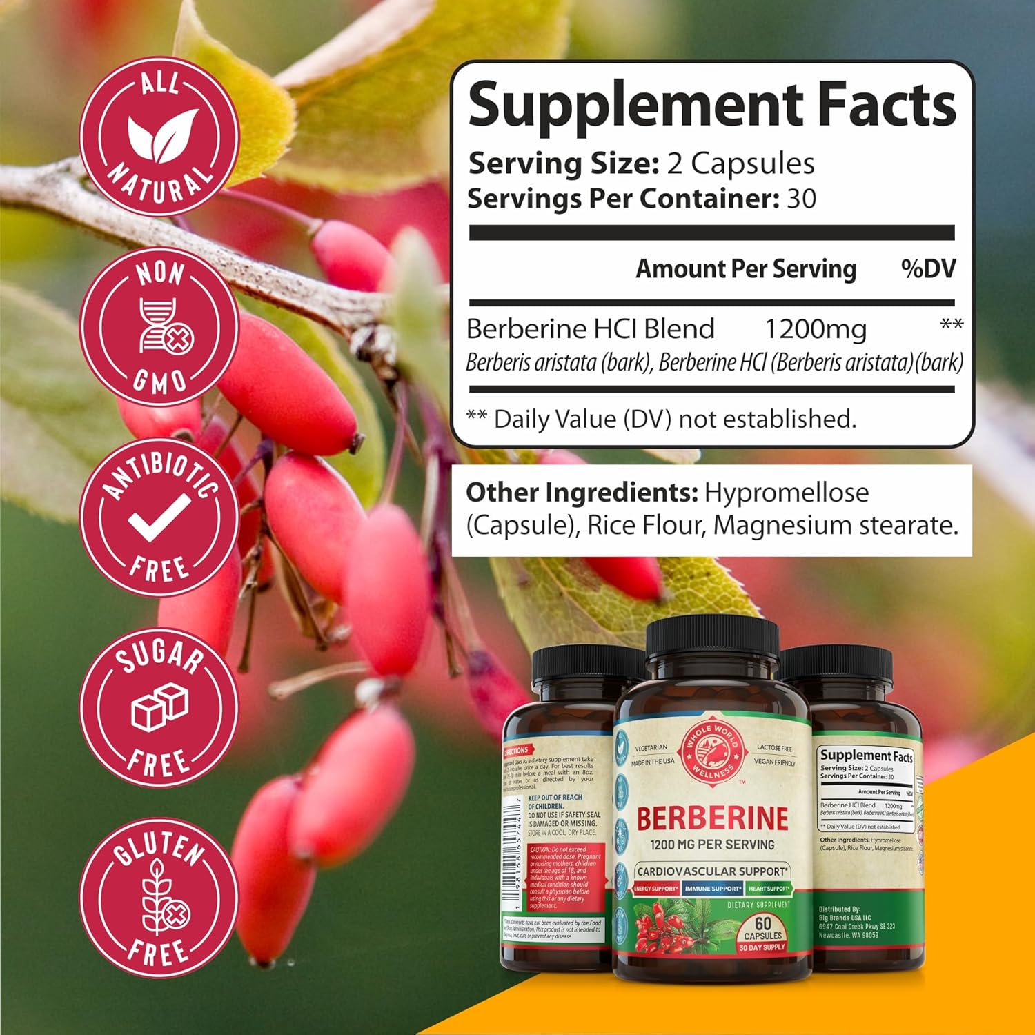 Liver Cleanse Detox Repair Formula & Premium Berberine Bundle - Supports Liver & Cardiovascular Health, Energy Boost, Metabolic Function - USA Made - Espot.com.au
