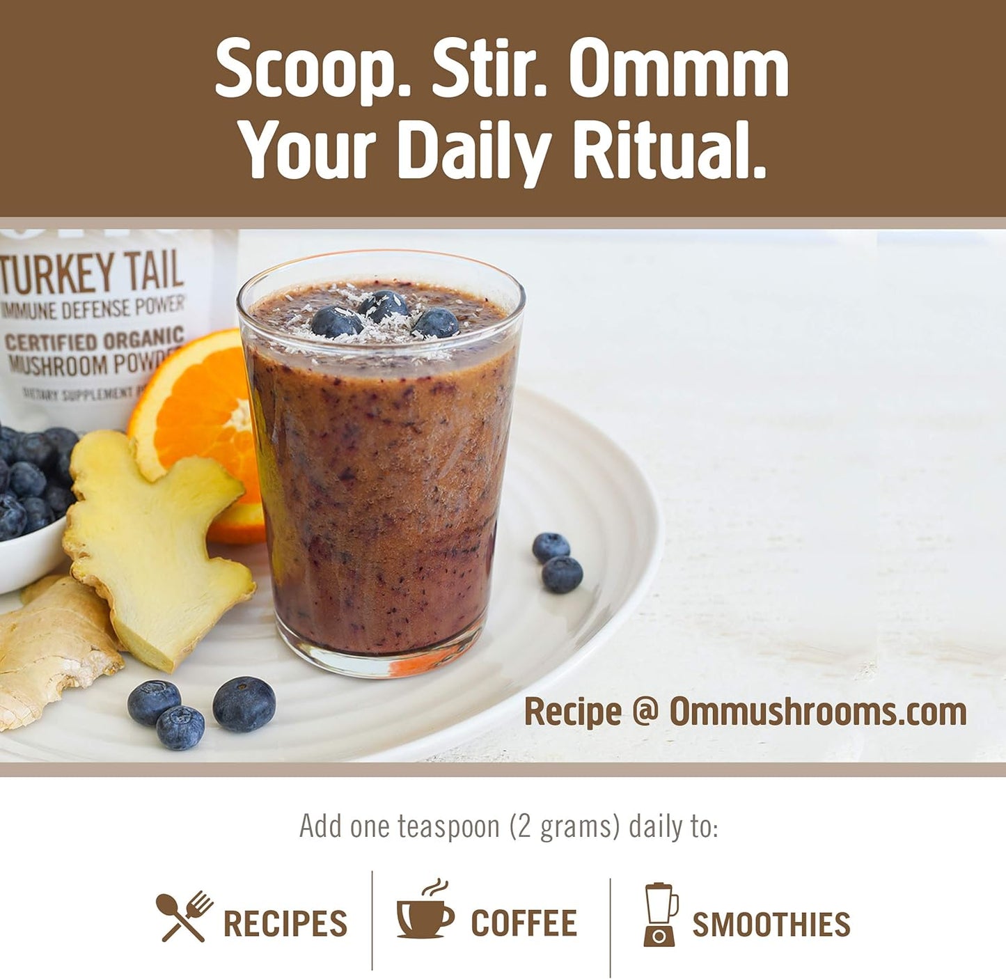 organic-turkey-tail-mushroom-powder---immune-support-gut-health-supplement---35oz-50-servings---rich-in-polysaccharides-beta-glucans-5