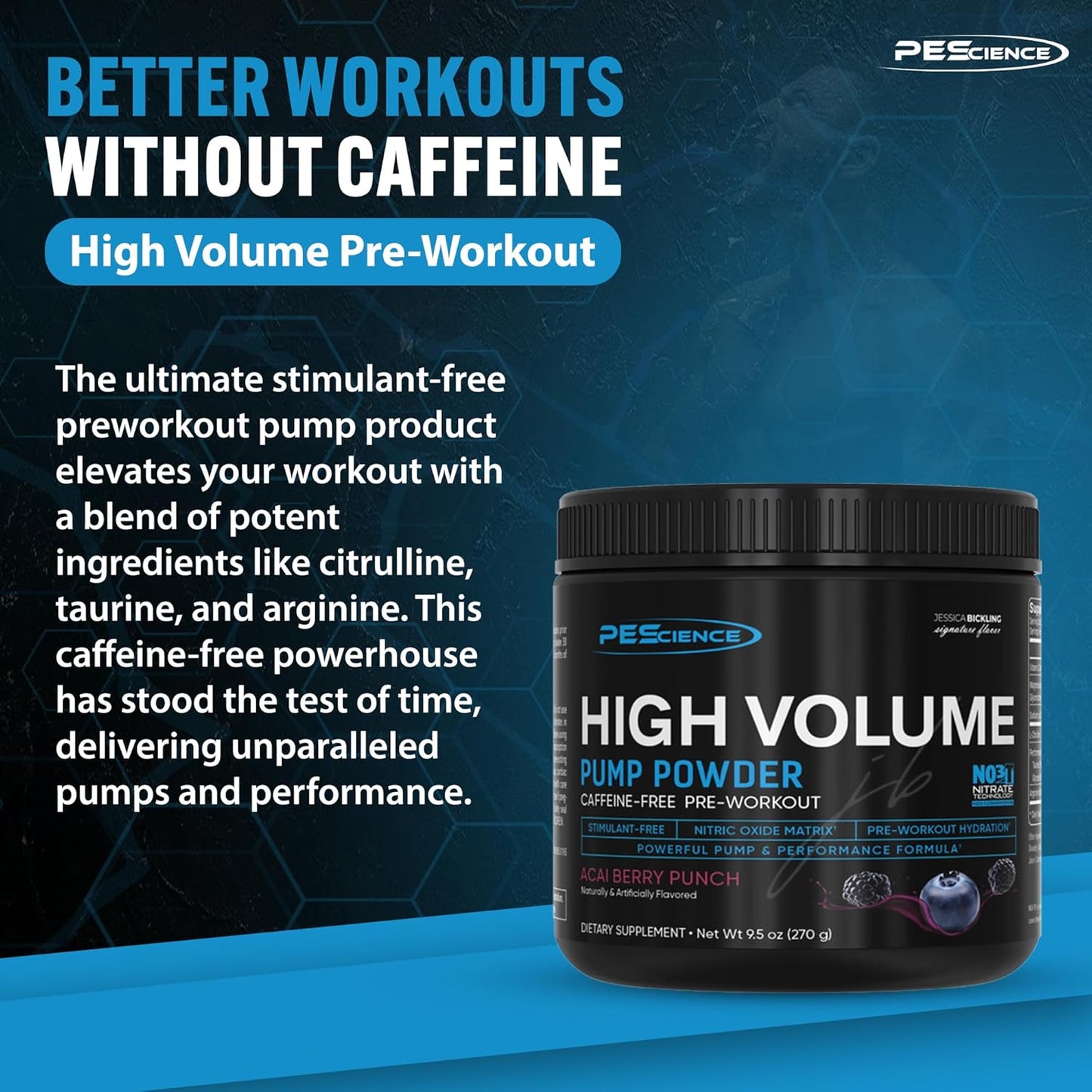 pescience-high-volume-acai-berry-punch-pre-workout-powder-36-scoops-nitric-oxide-booster-pump---caffeine-free-2