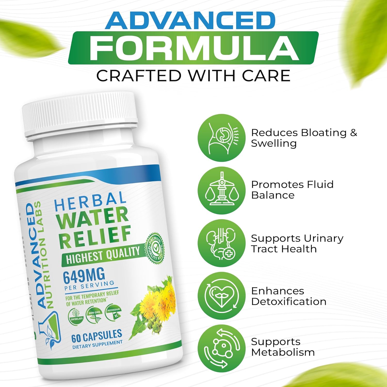 dandelion-extract-water-pills-for-water-retention-bloating---herbal-diuretic-supplement-for-swollen-legs-feet---60-capsules-for-men-women-3