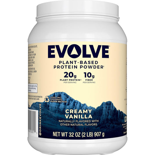 evolve-vanilla-bean-plant-based-protein-powder---20g-vegan-protein-dairy-free-non-gmo-10g-fiber-exclusive-blend---2-pound-pack-1