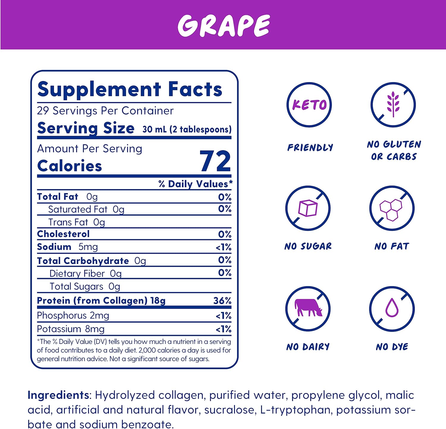 proteinex-liquid-collagen-hydrolized-supplement-for-women---grape-flavor-30-fl-oz-bottle-sugar-free-carb-free-for-adults-3