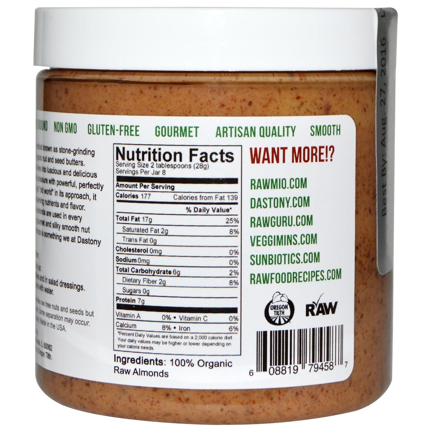 organic-almond-butter-by-dastony---8-oz-227-g-jar---pure-natural-spread-for-healthy-snacking-cooking-2