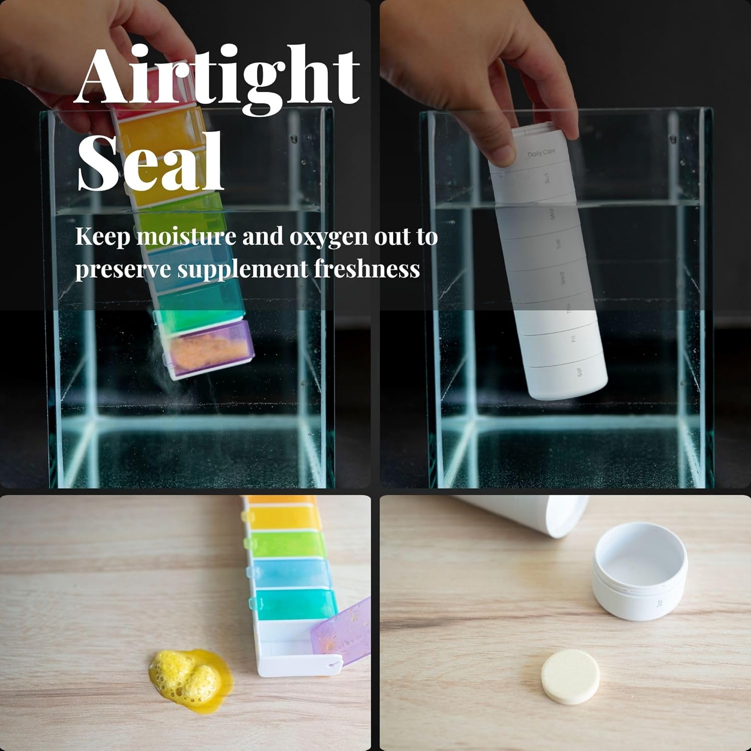 ankomn-travel-vitamin-organizer-stackable-daily-pill-case-with-quick-release-thread---airtight-once-a-day-vitamin-container---weekly-medicine-holder-black-2