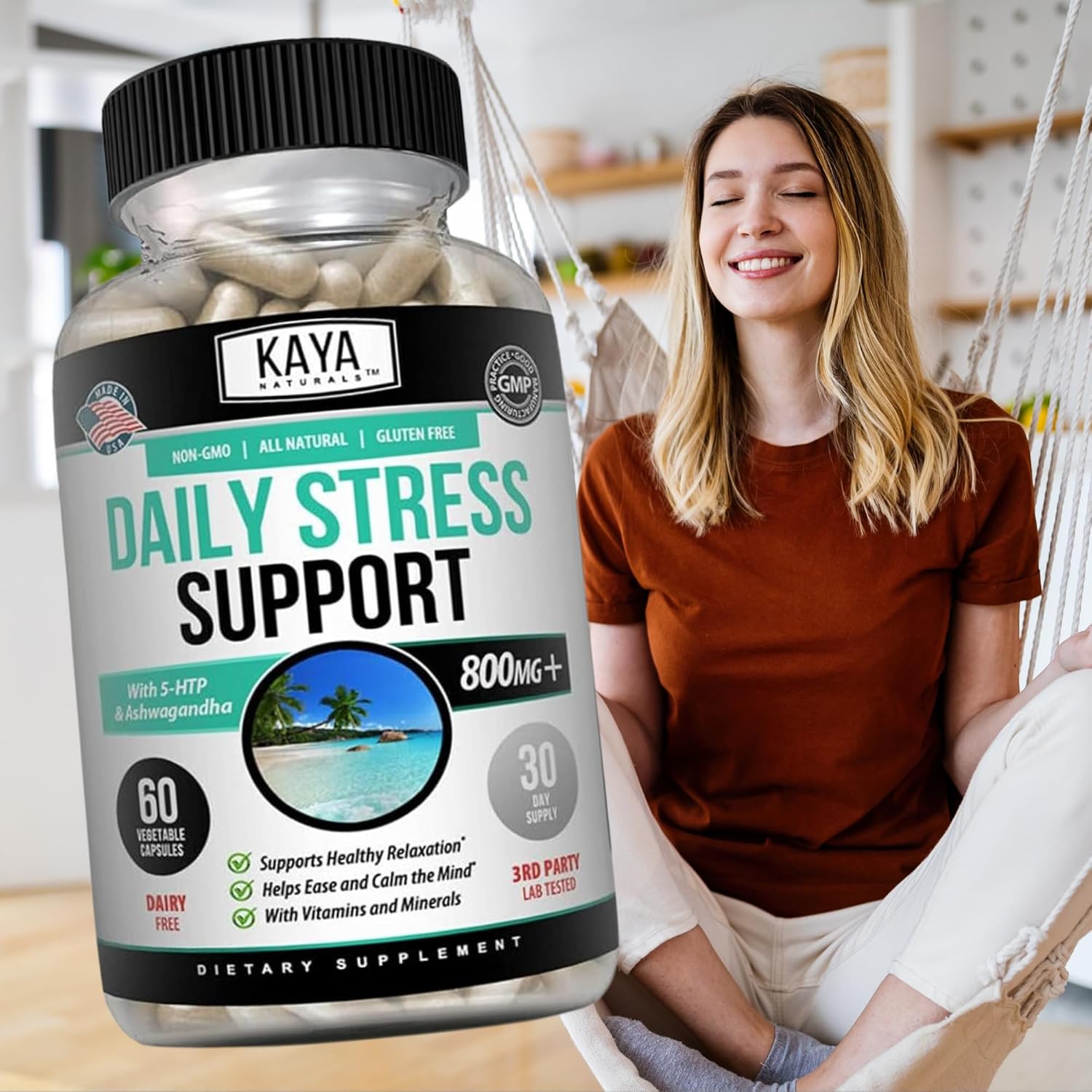 natural-stress-support-vitamin-supplement-for-relaxation-and-mood-boost---herbal-happy-pills-with-60-capsules---calm-mind-and-relieve-stress---kaya-naturals-8