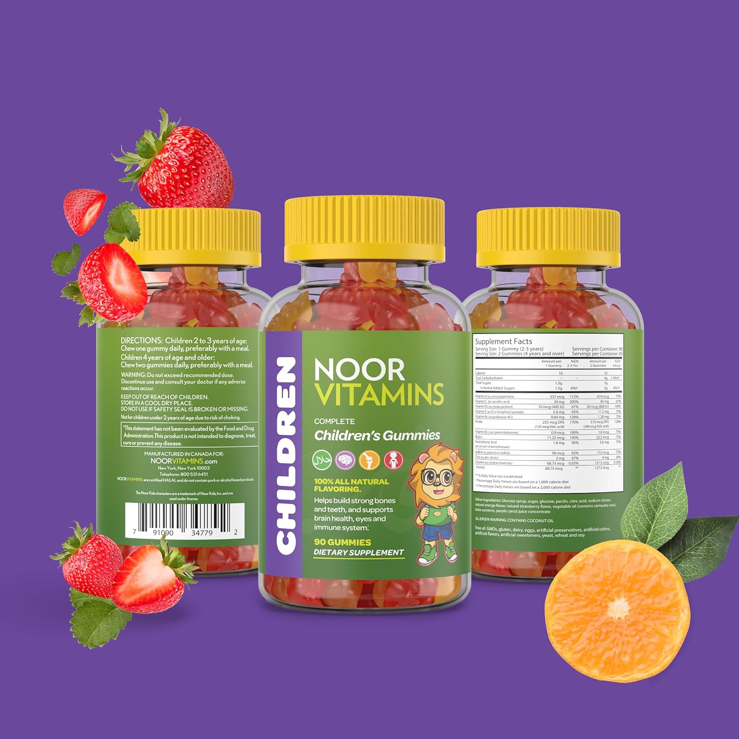 noor-vitamins-kids-halal-multivitamin-gummies---immunity-support-with-vitamin-c-d3-zinc-b6-b12---non-gmo---90-count-5