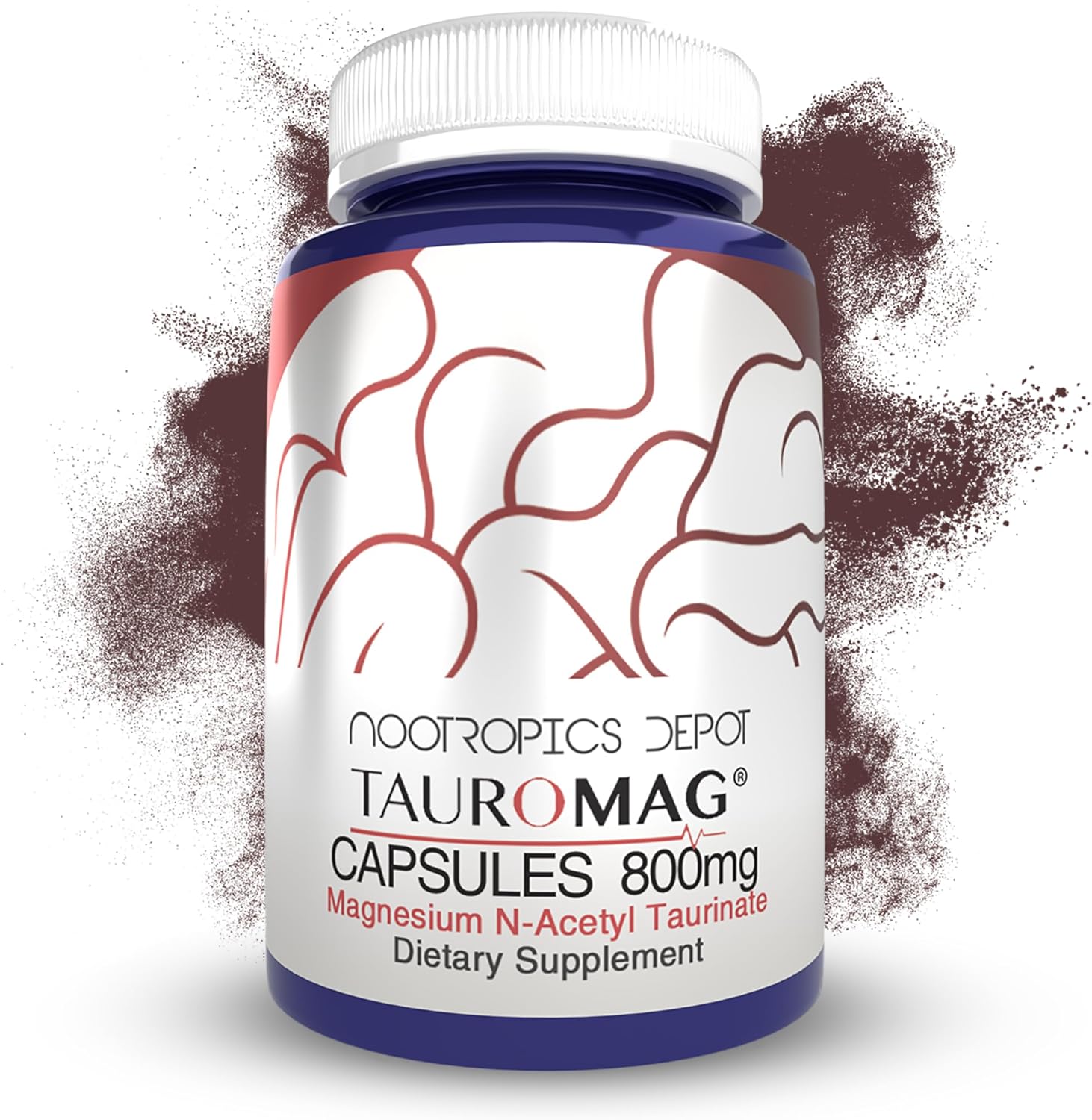 tauromag-capsules---800mg-magnesium-n-acetyl-taurinate---30-count-nootropics-depot-1