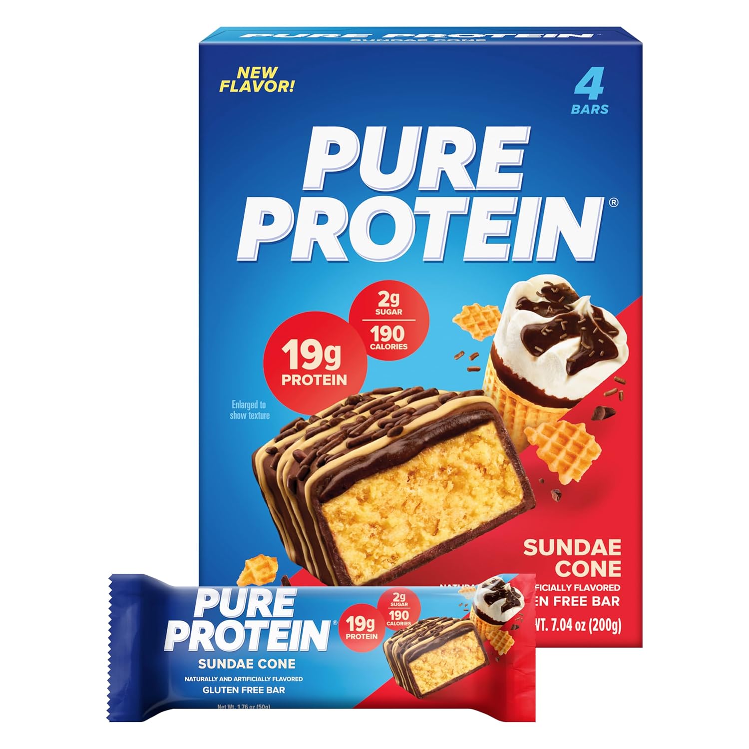 high-protein-pure-protein-bars-for-energy-support---low-sugar-gluten-free-snack-sundae-cone-flavor-176oz-pack-of-4-1