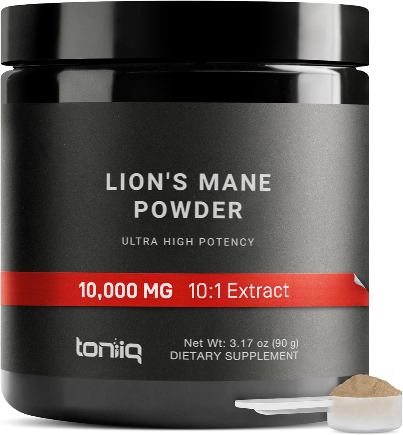 ultra-high-strength-10x-concentrated-lions-mane-mushroom-powder---10000mg---30-polysaccharides---highly-bioavailable---90g-supplement-powder-1