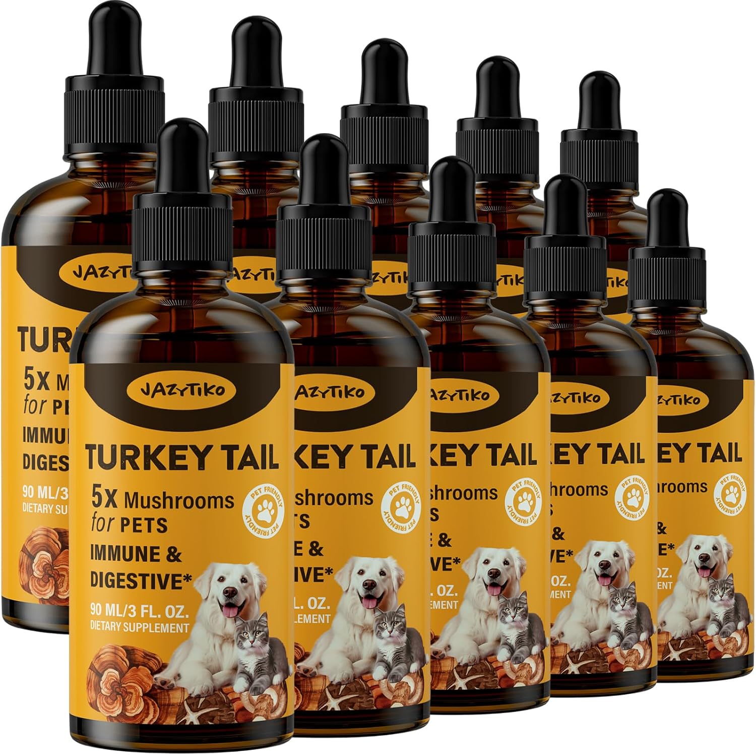 900ml-jazytiko-turkey-tail-mushroom-pet-drop-with-turmeric-probiotic---immune-digestive-support-joint-health-energy-boost---vet-formulated-5x-mushroom-blend-faster-absorption-1