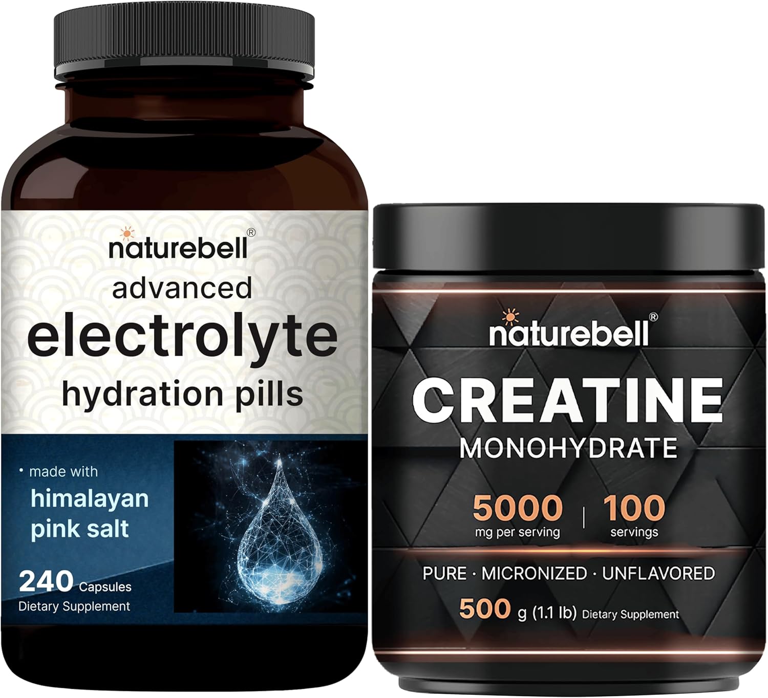 naturebell-creatine-monohydrate-powder-electrolyte-hydration-pills-bundle---micronized-creatine-for-high-absorption-fast-hydrating-keto-electrolytes-1