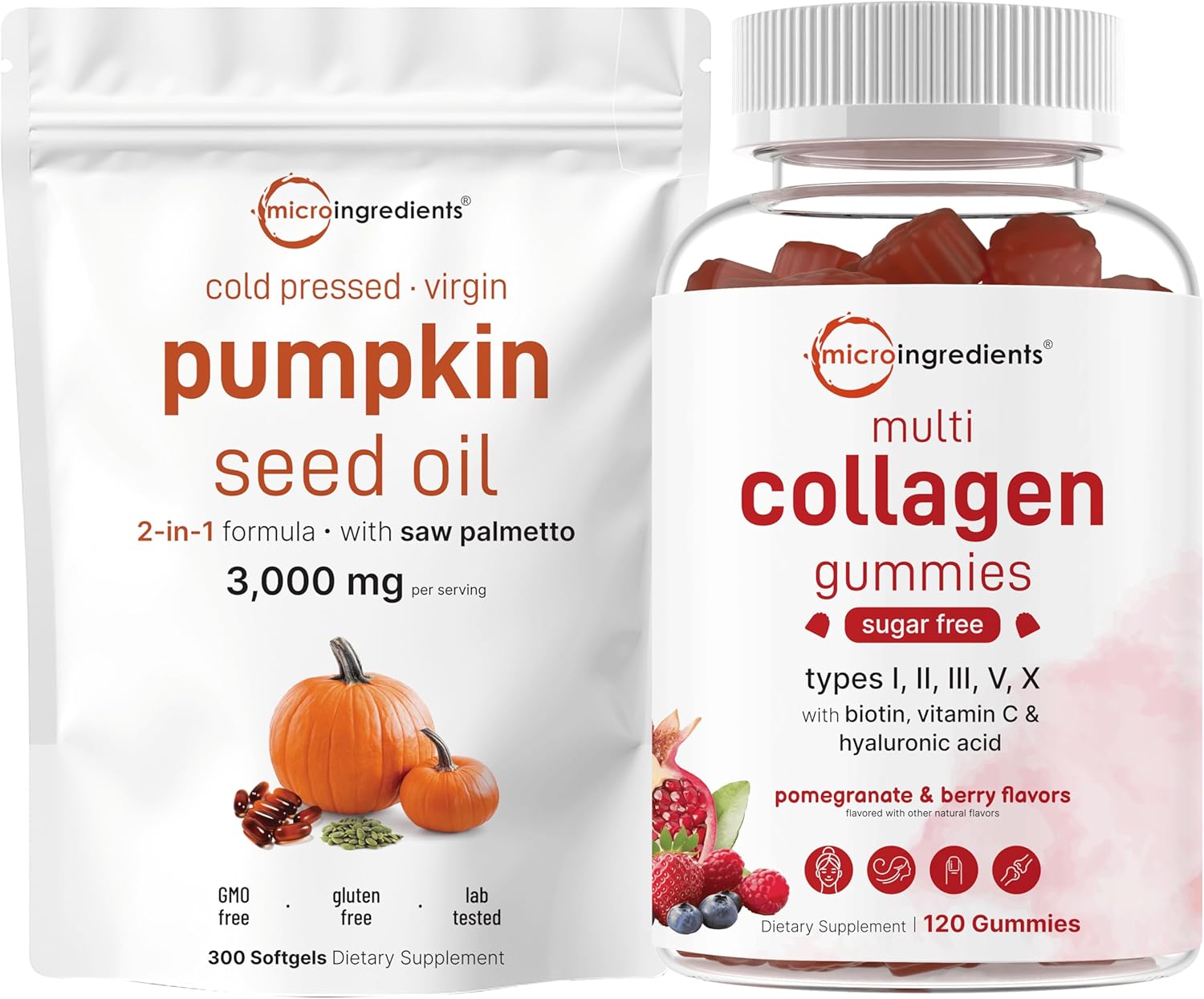 bundle-pack-micro-ingredients-pumpkin-seed-oil-with-saw-palmetto-multi-collagen-peptides-gummies---cold-pressed-pure-virgin-oil-herbal-supplement---type-i-ii-iii-v-x-protein-1