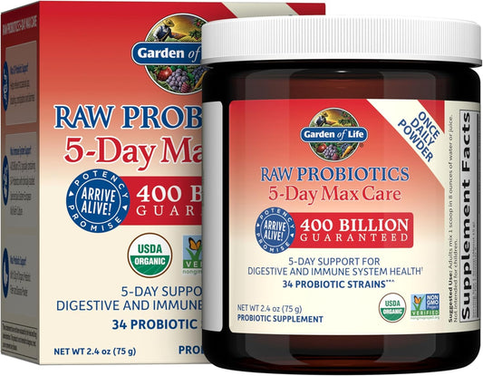 organic-probiotic-powder-for-men-and-women---raw-probiotics-5-day-max-care-400-billion-cfu---supports-digestive-and-immune-health---24-oz-powder-1
