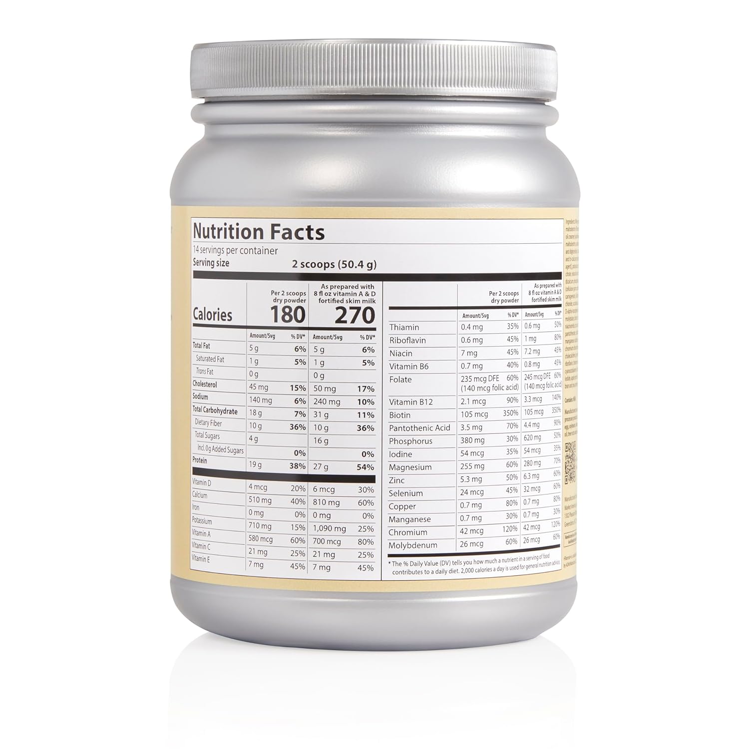 Creamy Vanilla TLS GoTrim Nutrition Shake - High Protein & Fiber, Meal Replacement, Gluten-Free, No Added Sugar, Ready to Drink - 14 Servings - Espot.com.au