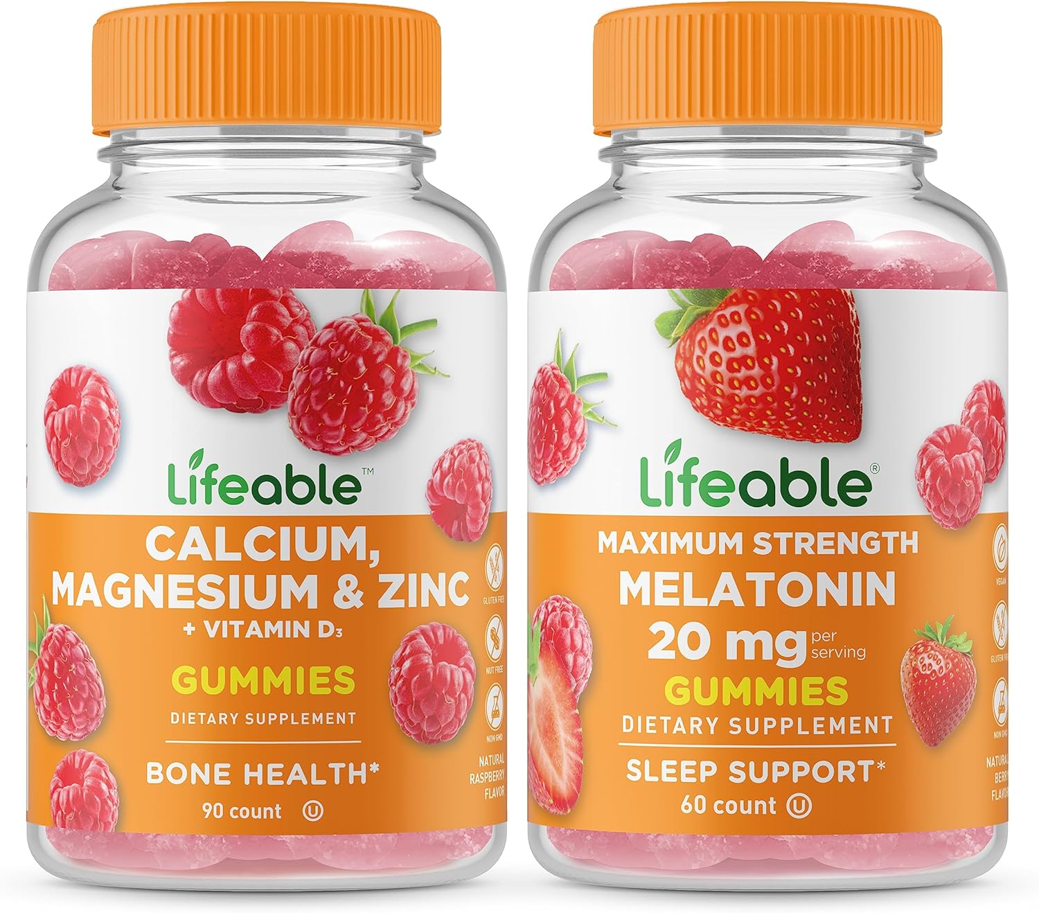 calcium-magnesium-zinc-vitamin-d-and-melatonin-gummies-bundle---delicious-chewable-supplement-gluten-gmo-free---lifeable-1
