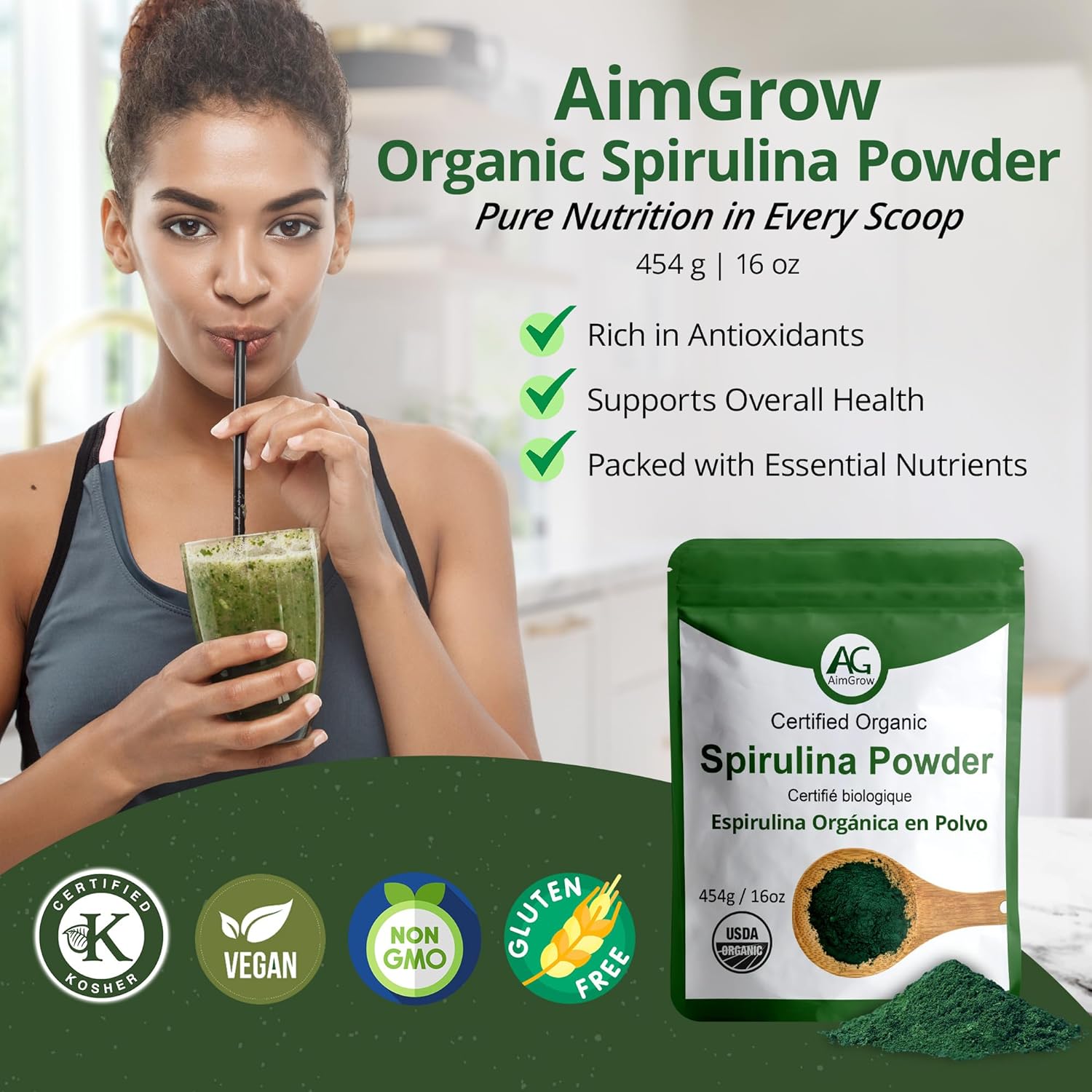 454g-aimgrow-organic-spirulina-powder---protein-rich-for-eye-skin-immune-health---canada-organic-non-gmo-gluten-free-2