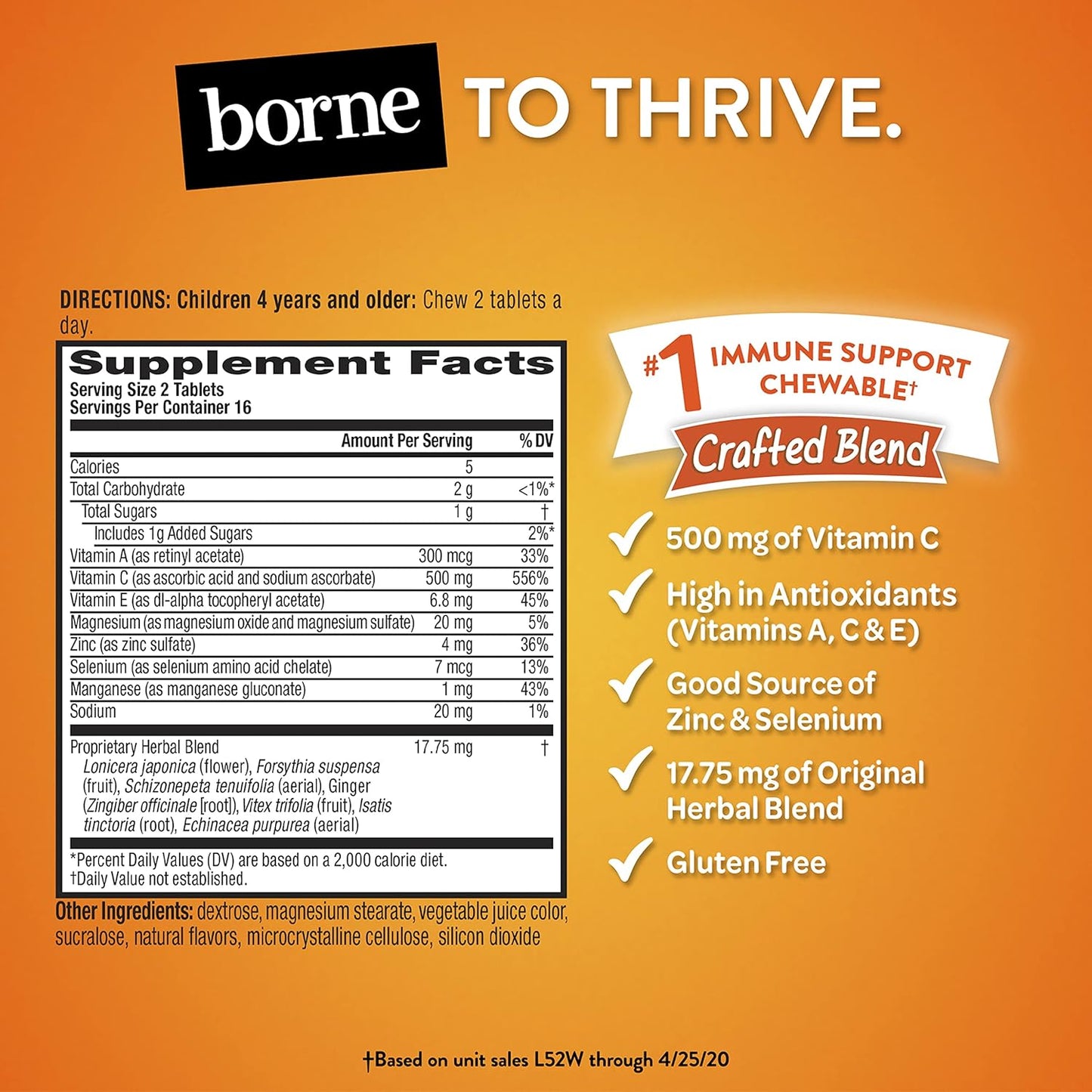 Kids Immune Support Chewable Tablets - 500mg Vitamin C with Zinc, Antioxidant Vitamins A, C & E - Very Berry Flavor - 32 Tablets - Espot.com.au