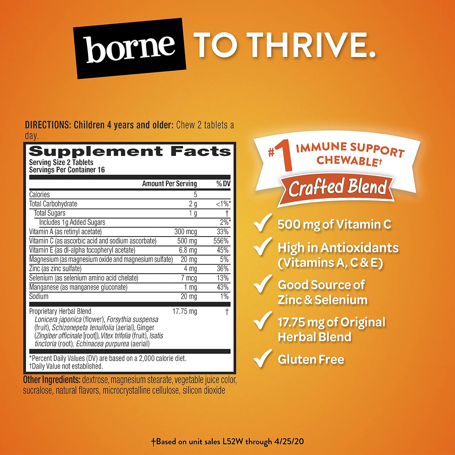 Kids Immune Support Chewable Tablets - 500mg Vitamin C with Zinc, Antioxidant Vitamins A, C & E - Very Berry Flavor - 32 Tablets - Espot.com.au