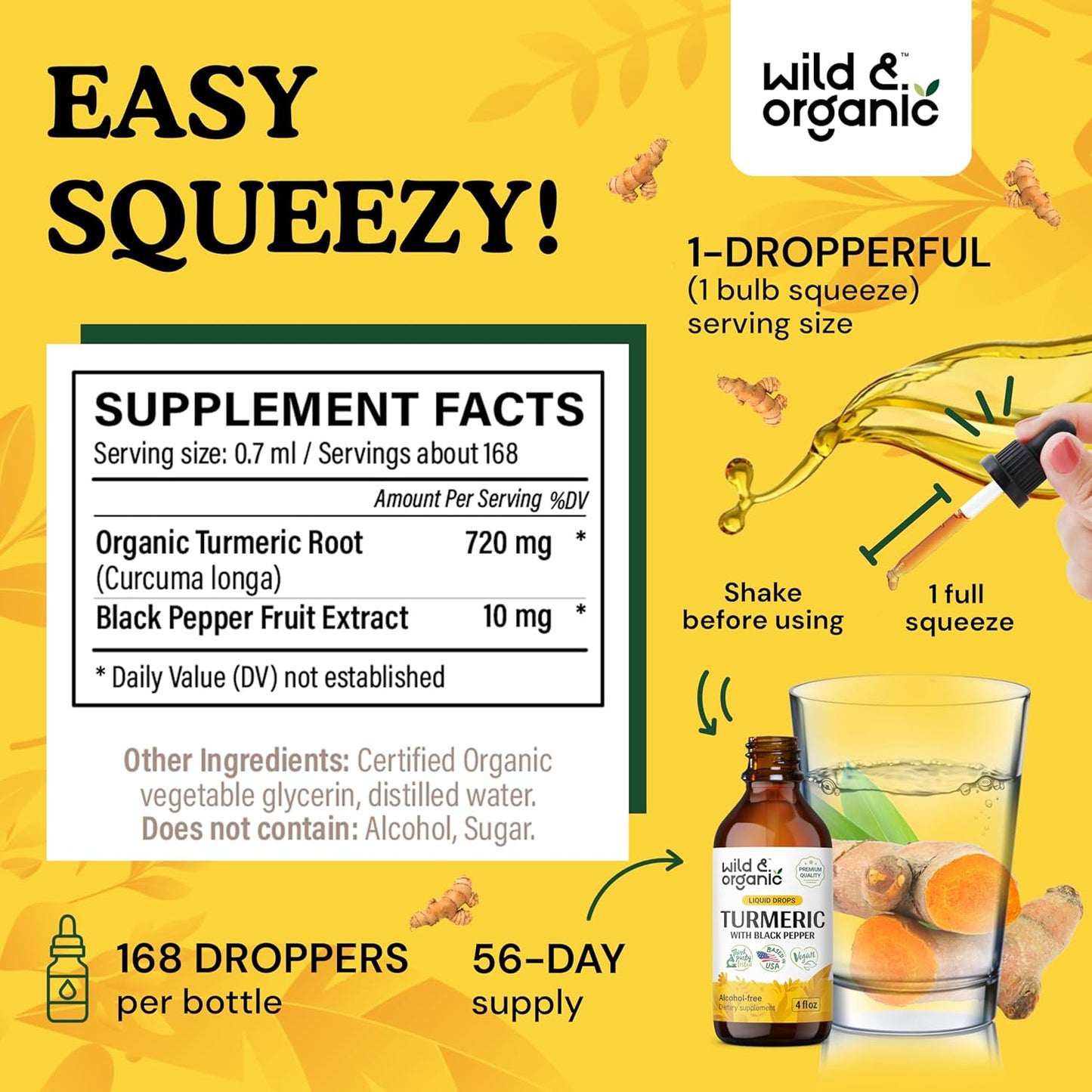 Organic Maca and Ashwagandha Tincture with Turmeric - 4 fl oz, Wildcrafted Herbal Supplement - Espot.com.au