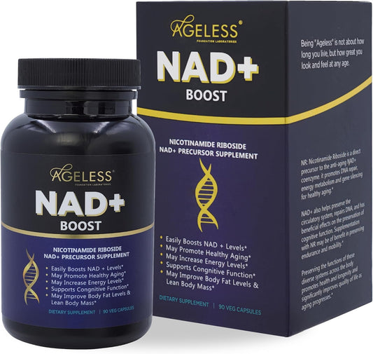 ageless-foundation-laboratories-nad-supplement---promotes-healthy-aging-cognitive-function---boosts-endurance-energy---90-capsules-1