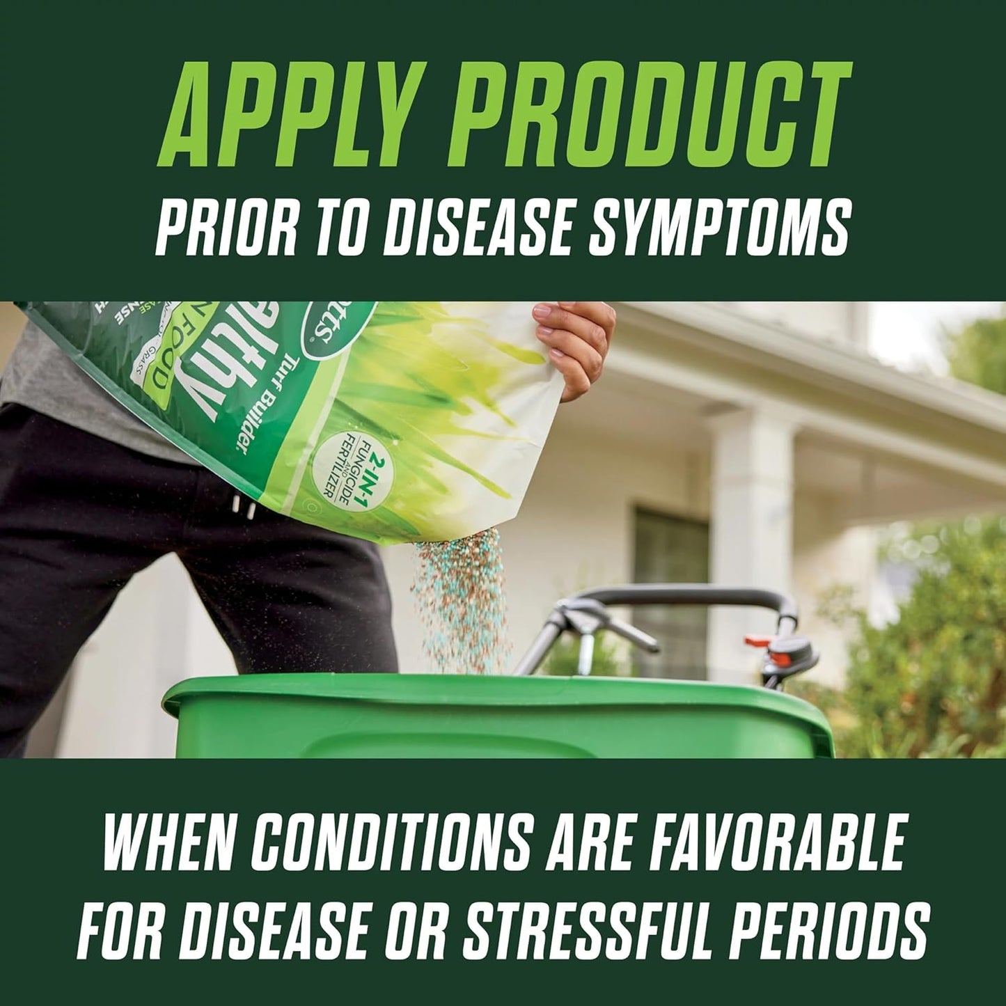Scotts Turf Builder Healthy Plus Lawn Food - 2-in-1 Fungicide & Fertilizer - Supports Grass Health - 4,000 sq. ft. Coverage - 13.70 lbs. - Espot.com.au