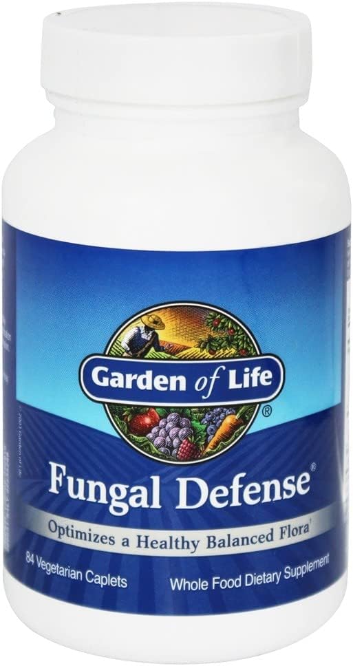 84 Count Garden of Life Fungal Defense Caplets for Immune Support and Gut Health