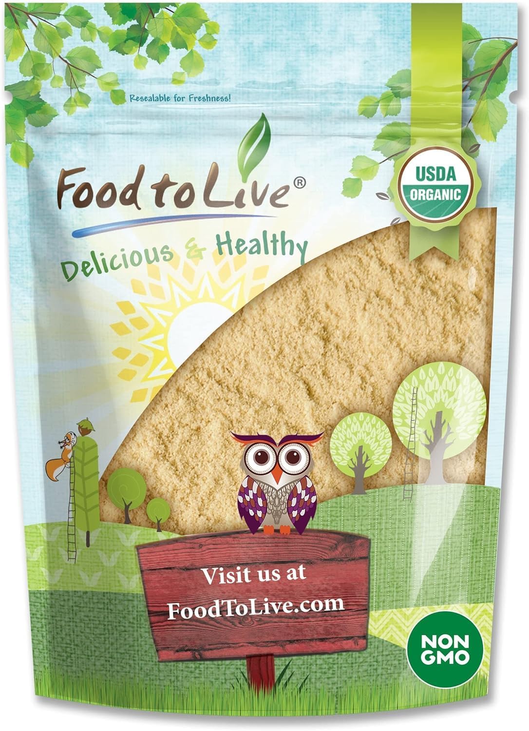 8oz Organic Lion's Mane Mushroom Powder for Enhanced Brain Wellness - Premium Non-GMO Vegan Superfood for Improved Focus and Clarity from Food to Live