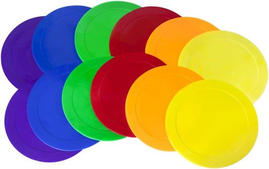 9 Inch Ace Creations Poly Vinyl Spot Markers - Set of 6 for Sports and Agility Training