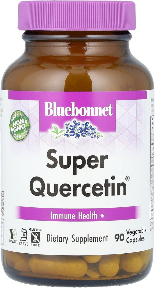 90 Capsules BlueBonnet Super Quercetin Vitamin C Supplement for Immune Support