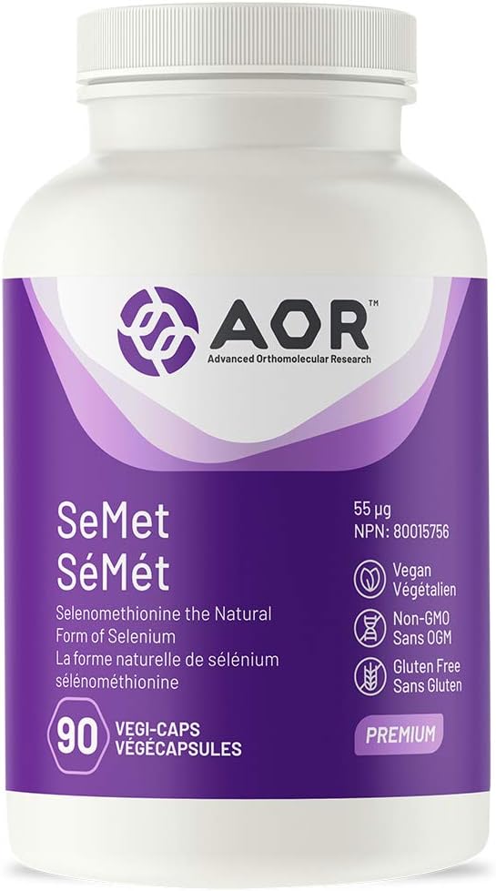 90 Count AOR Selenium Supplement with 55Mcg Strength
