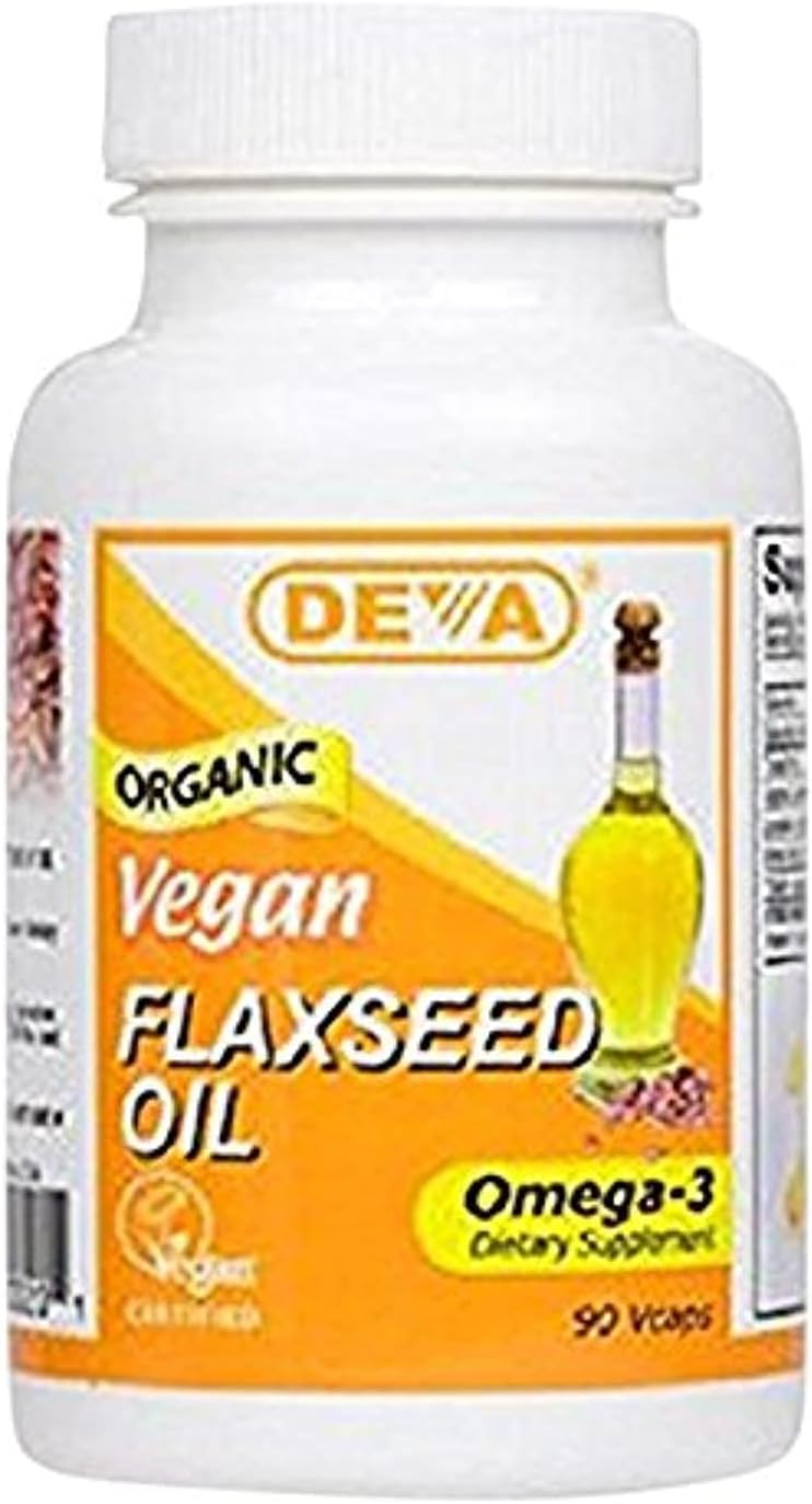 90 Count Deva Vegan Vitamins Flaxseed Oil Supplement